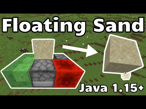 how to make floating sand in minecraft 1.14