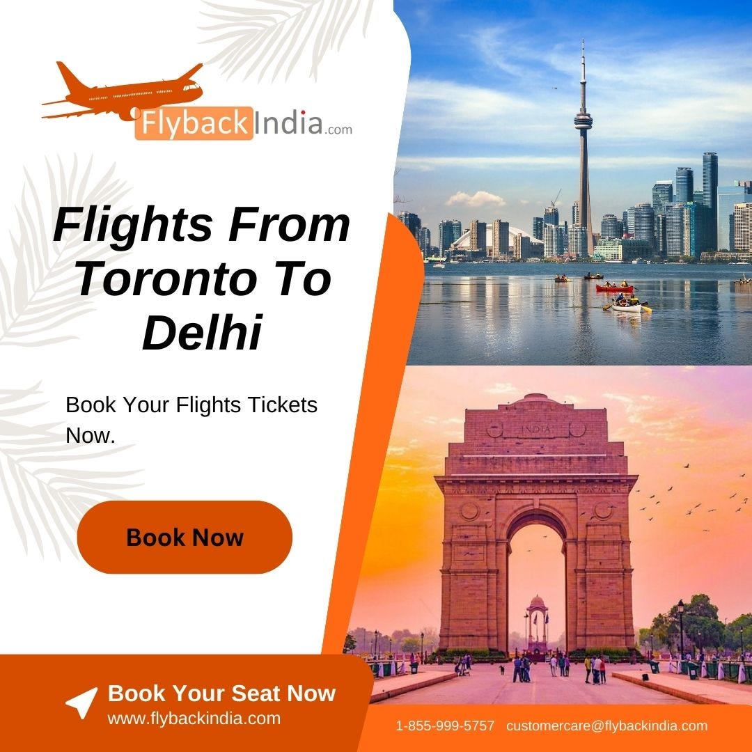 cheap flights from toronto to delhi