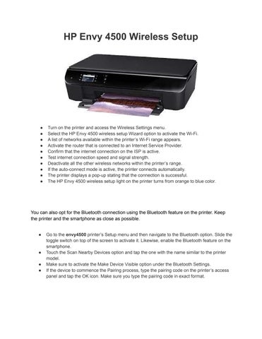 hp envy printer connect to wifi