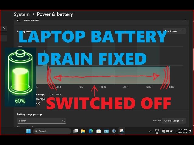 lenovo battery drain when off