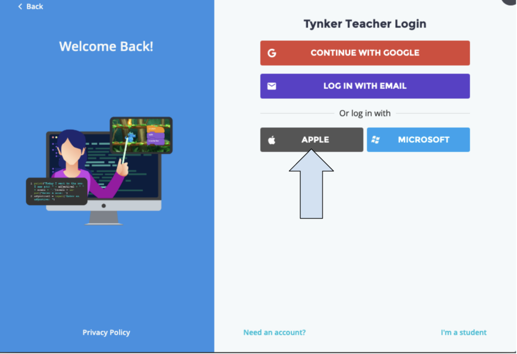 tynker login