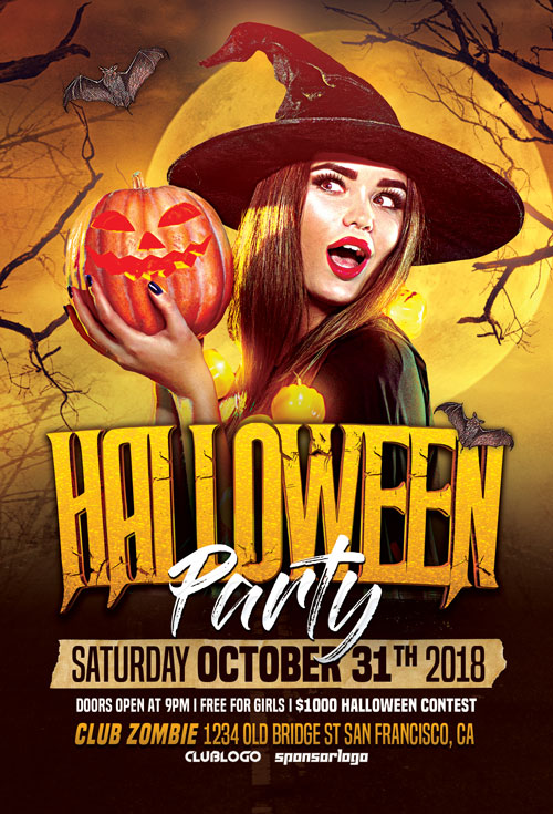 flyer halloween party