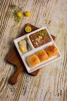 pav bhaji plates plastic