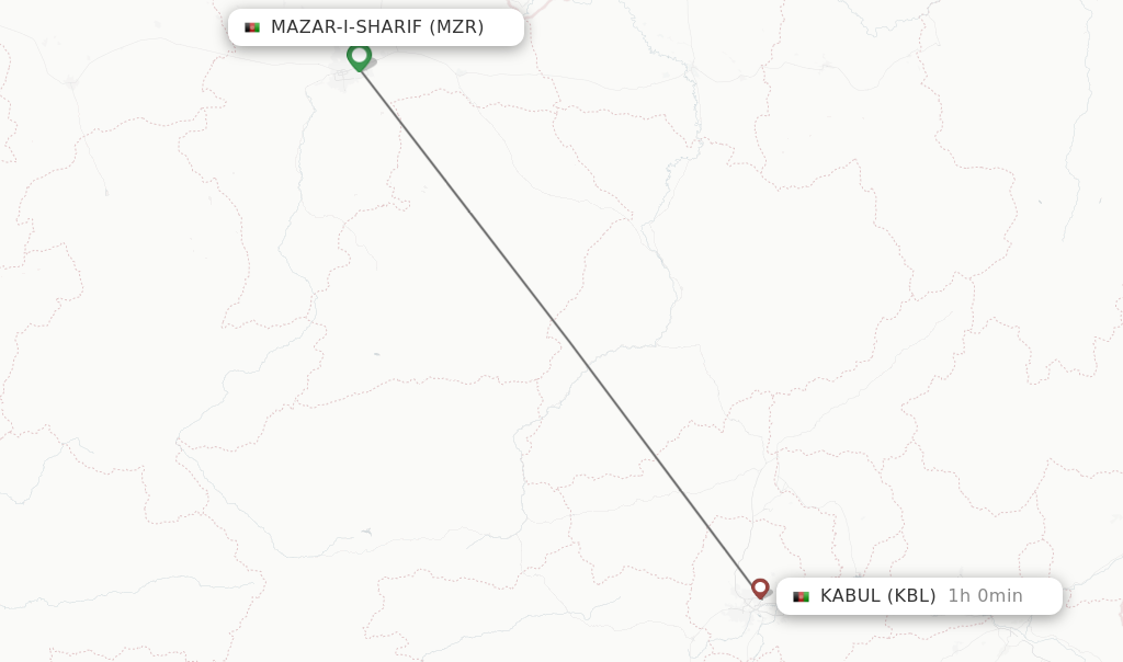 mazar i sharif to kabul flights