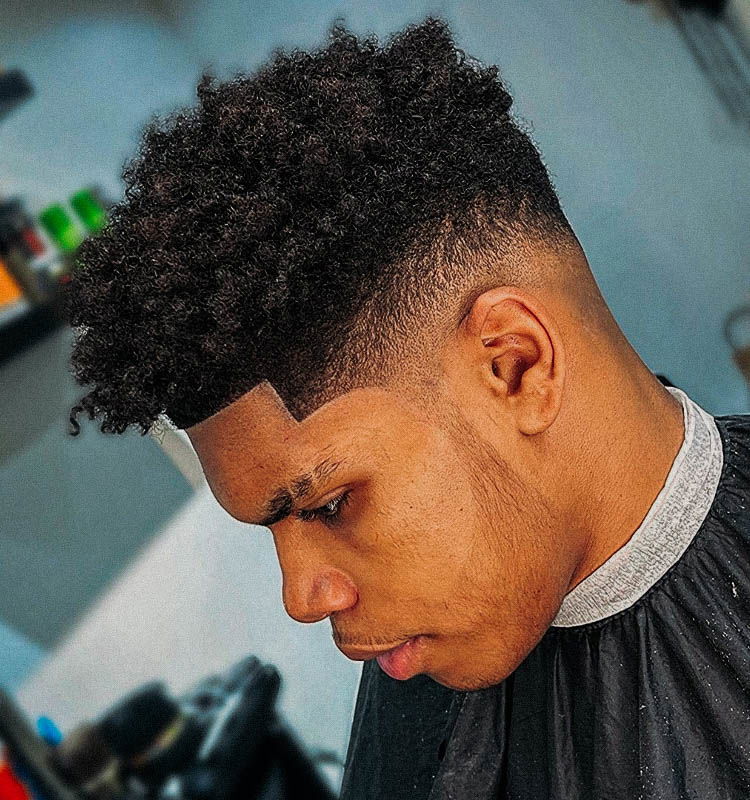 low fade haircut black