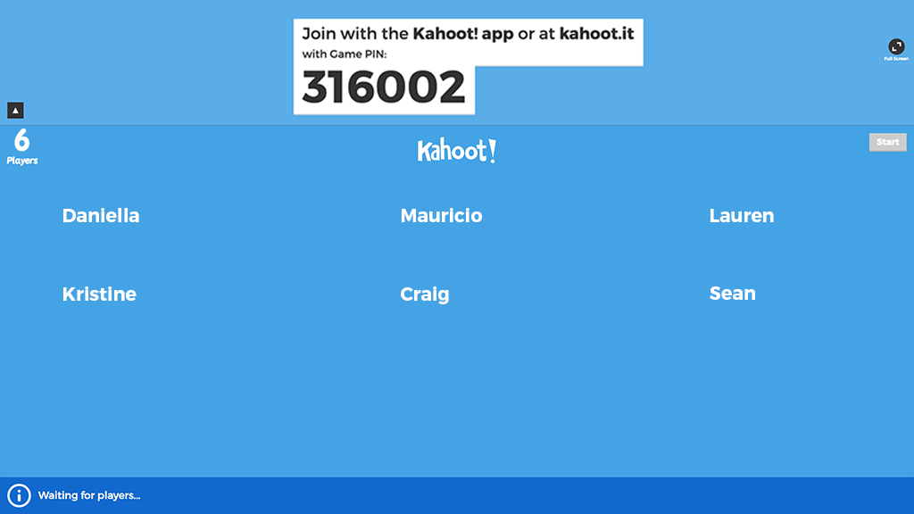 kahoot game pin