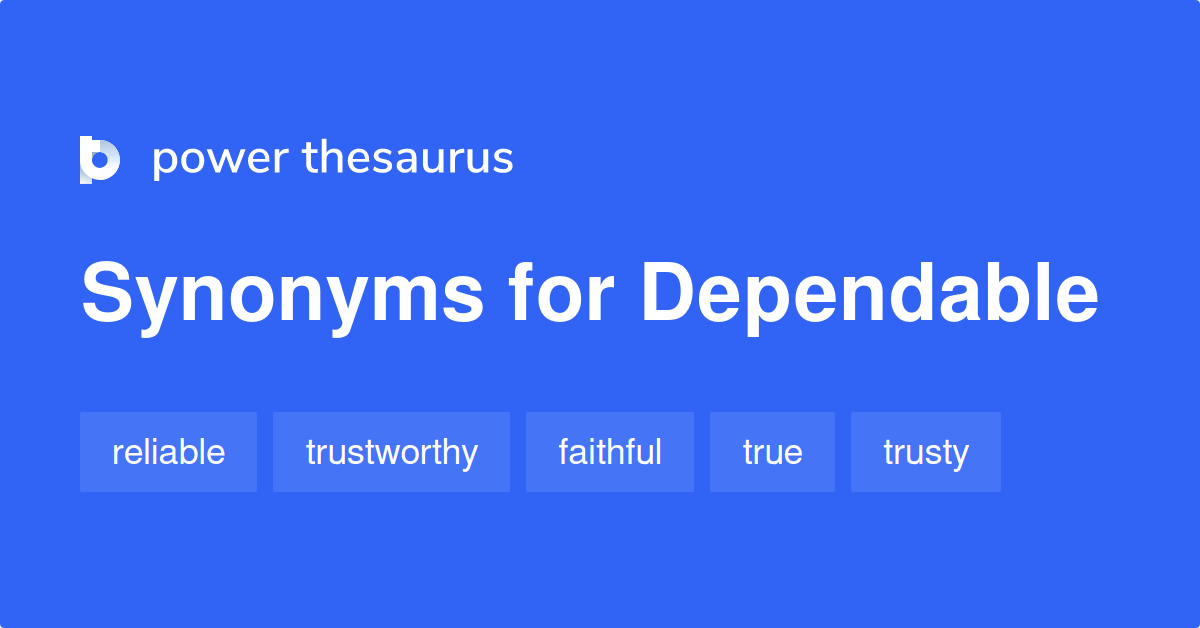 dependable thesaurus