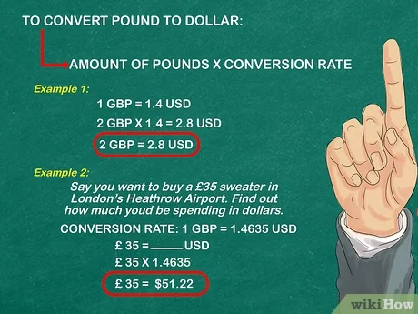 how to convert british pounds to usd