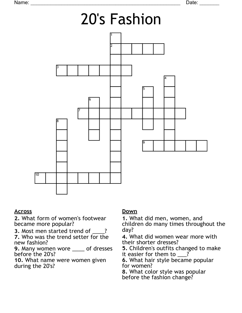 popular trend crossword