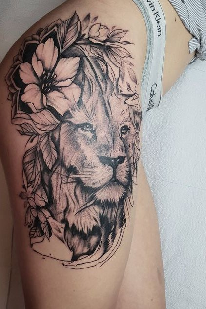 lion tattoos for women