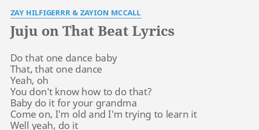 juju on da beat lyrics