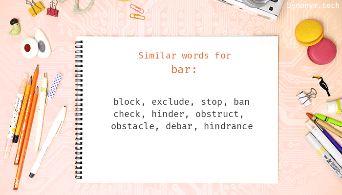 synonym for bar