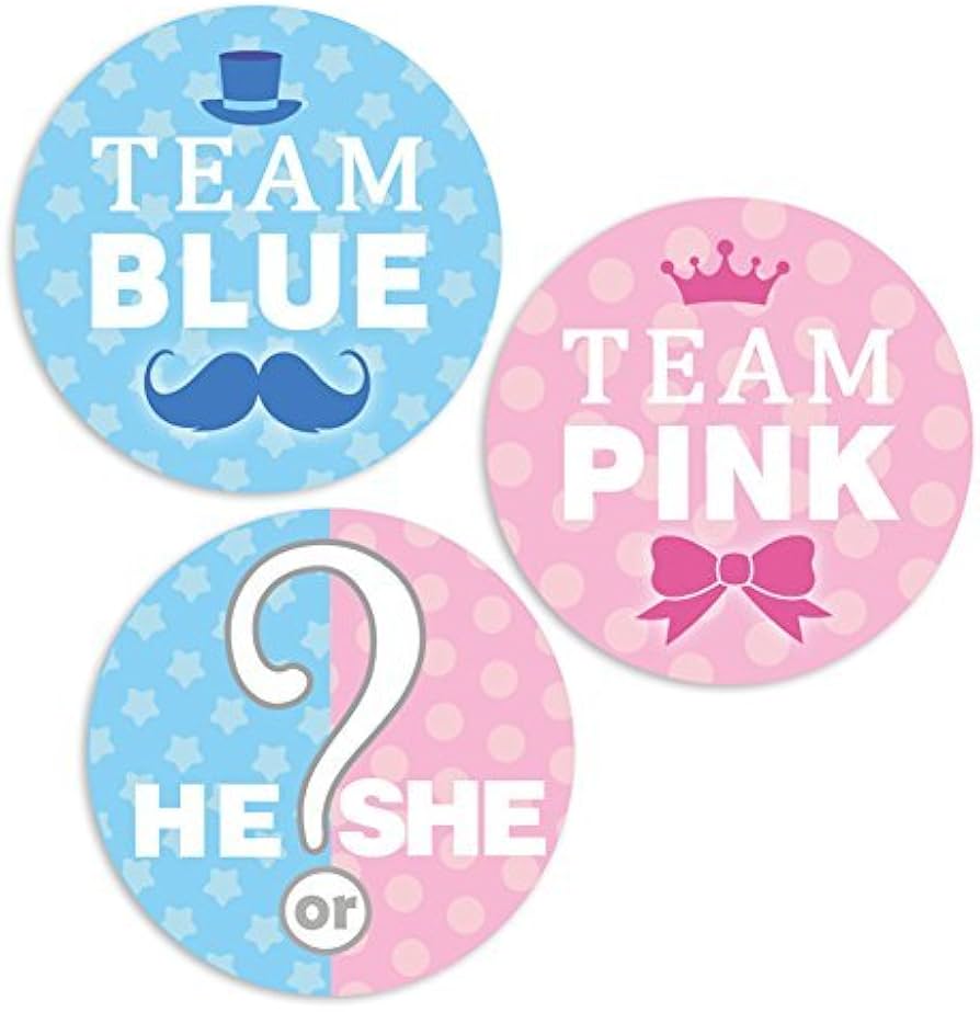 gender reveal stickers