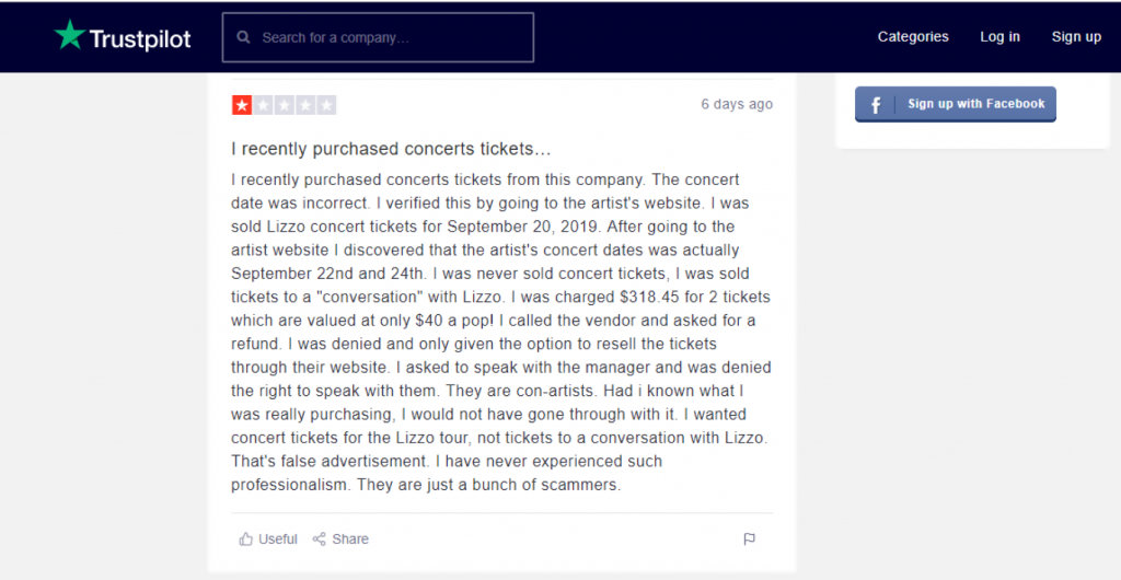 viagogo reviews