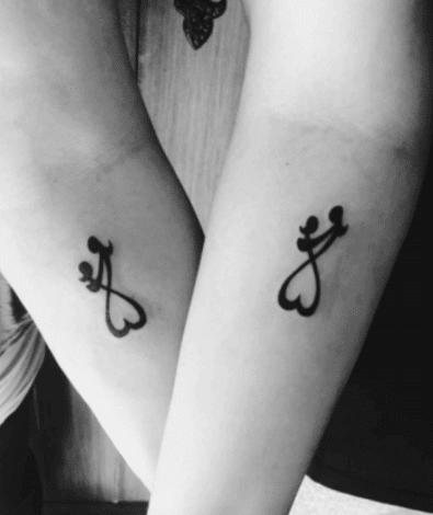 mother daughter symbol tattoo