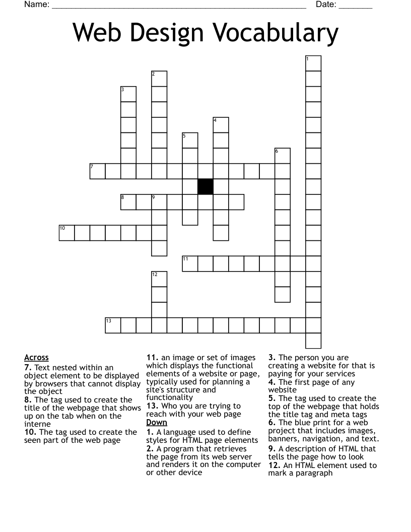 webpage program crossword clue