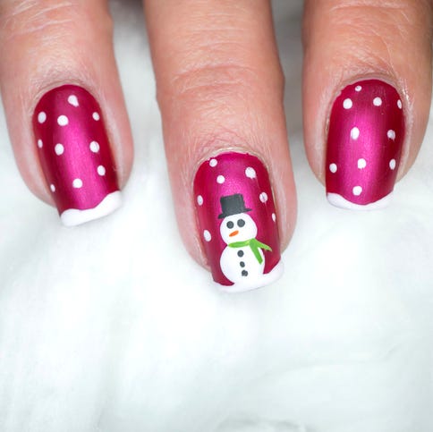 christmas gel nail art designs