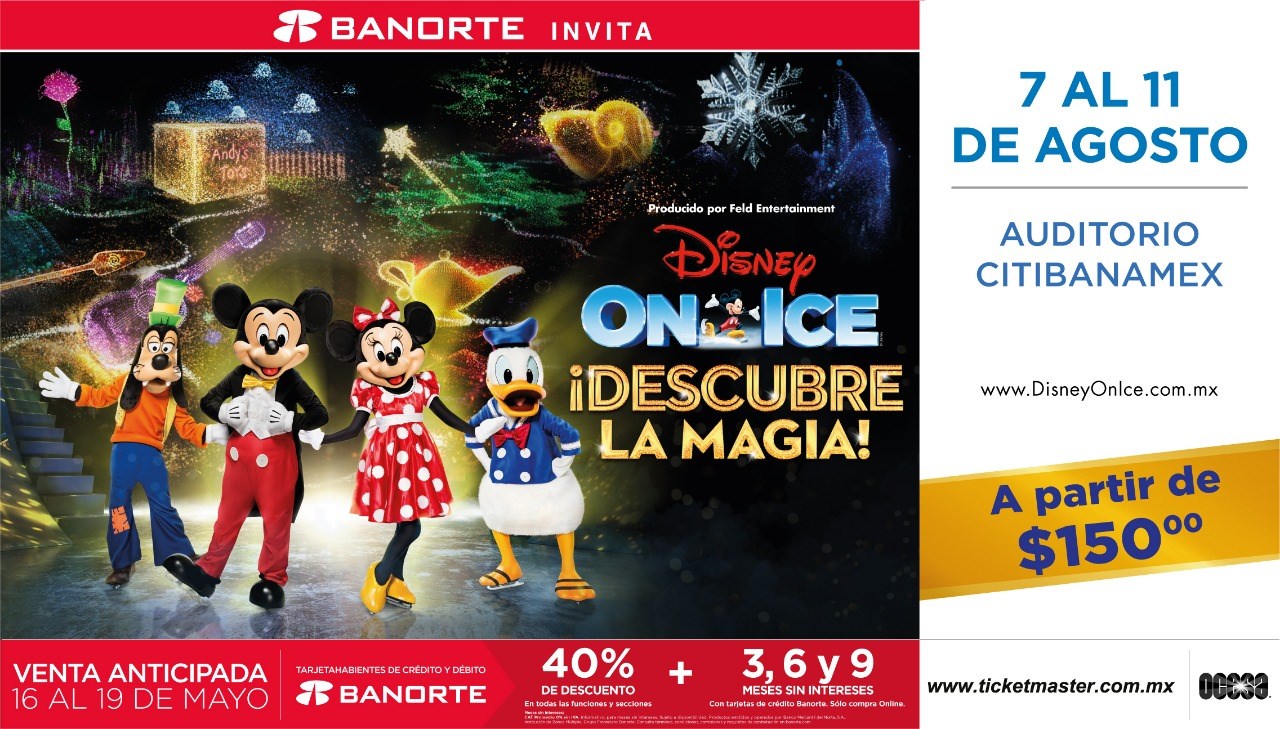 disney on ice monterrey agosto 2019