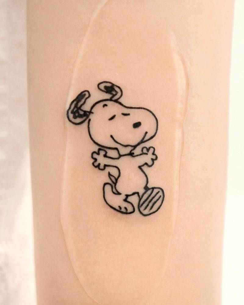 snoopy tattoo