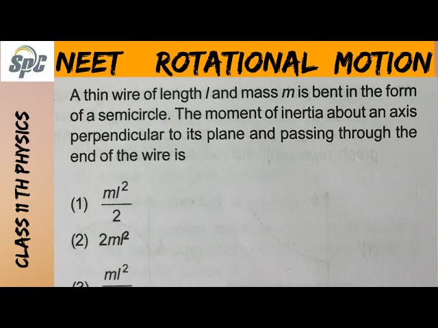 a thin wire of length l and mass m