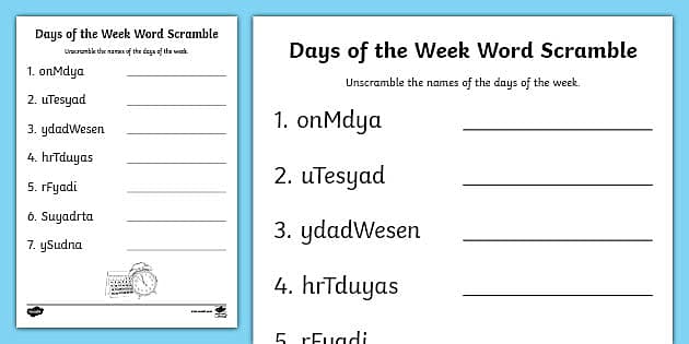 solving word scramble