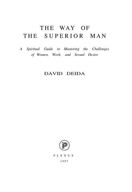 pdf the way of the superior man