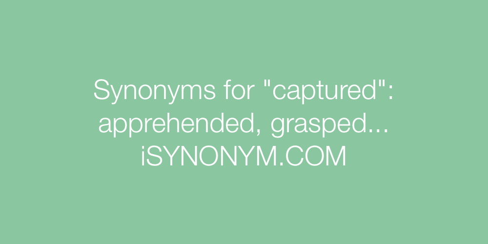 synonyms captured