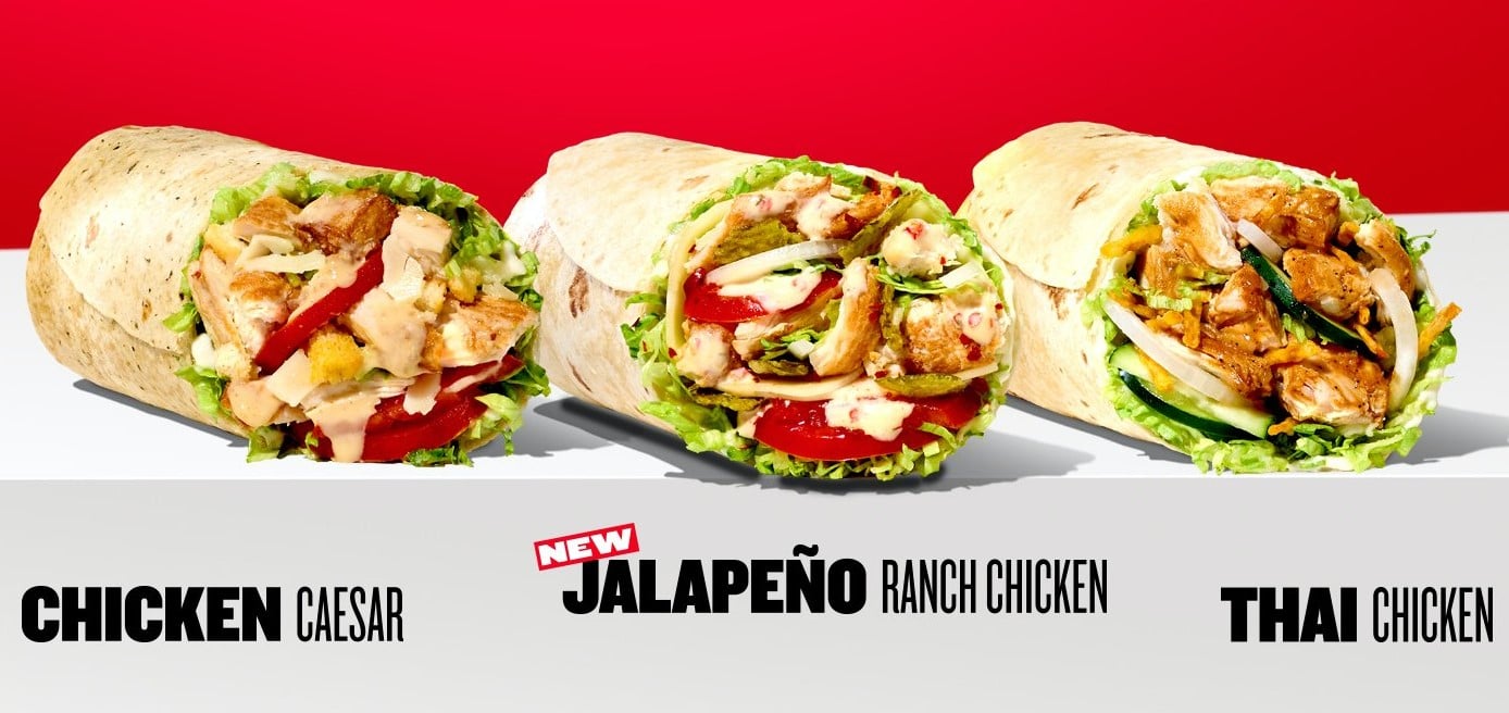 jimmy johns thai chicken wrap