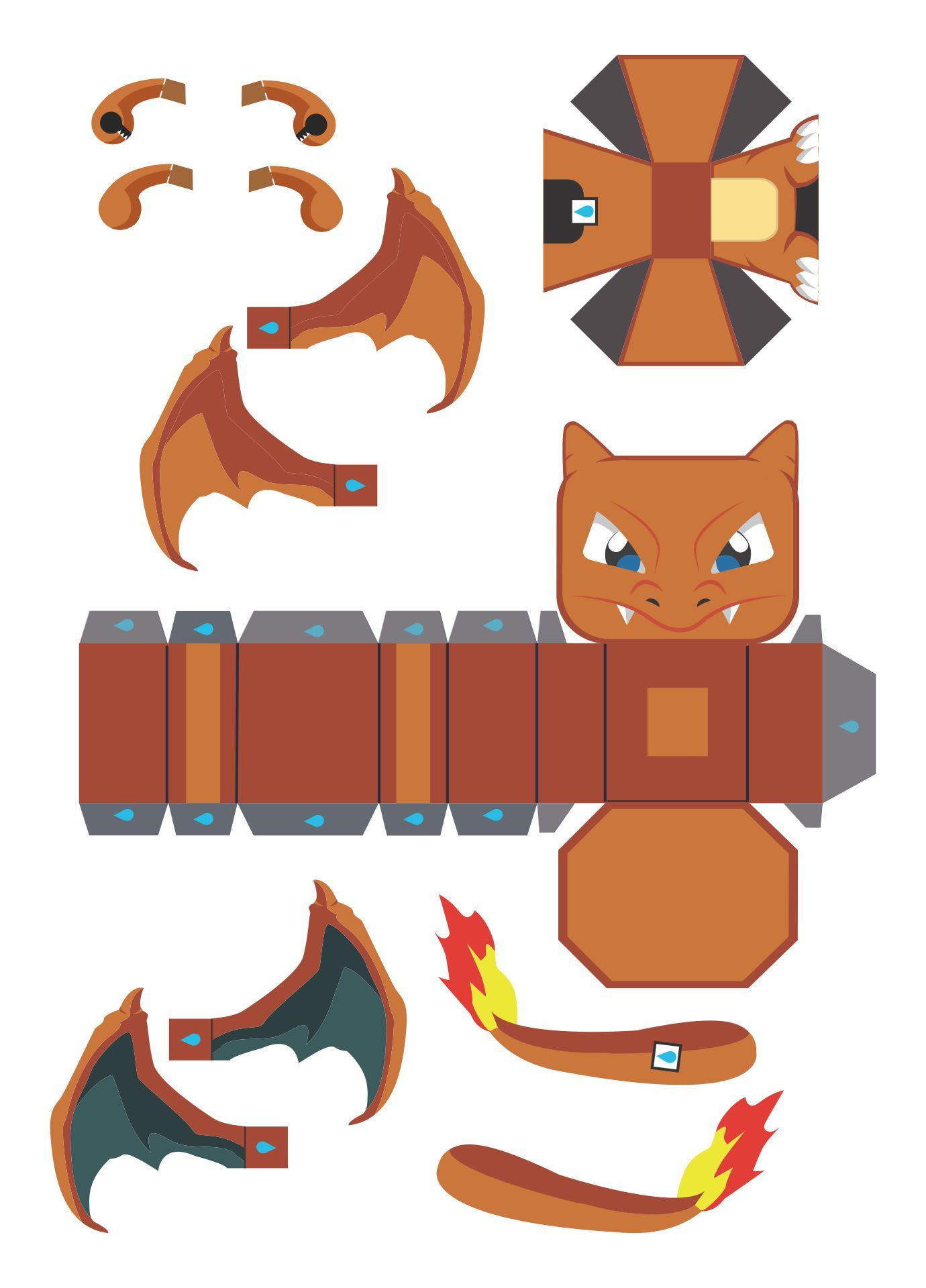 charizard papercraft