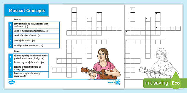 musical pieces crossword clue
