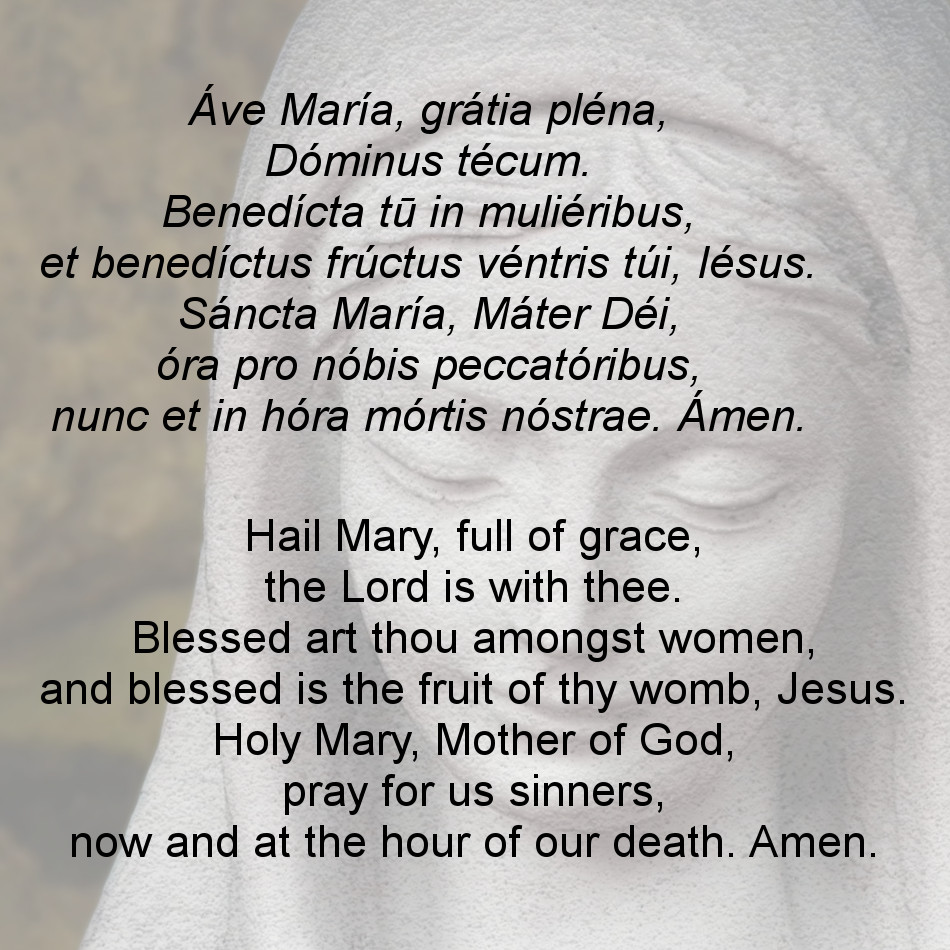 ave maria lyrics translation in english