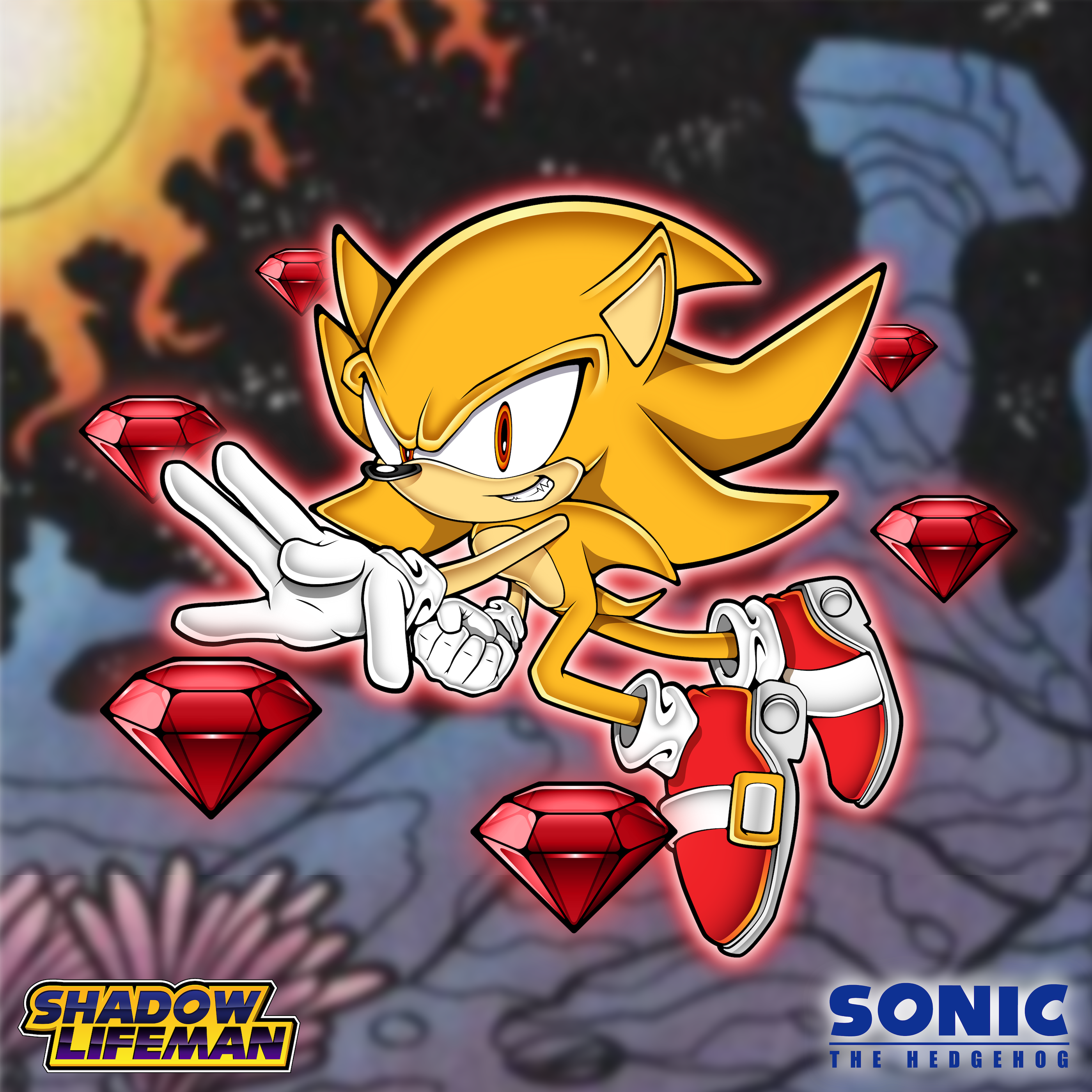 evil super sonic the hedgehog