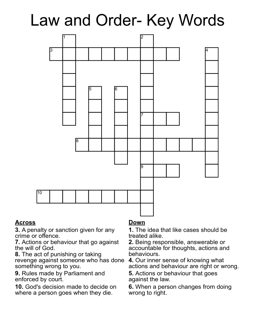 act of placing in a new order crossword