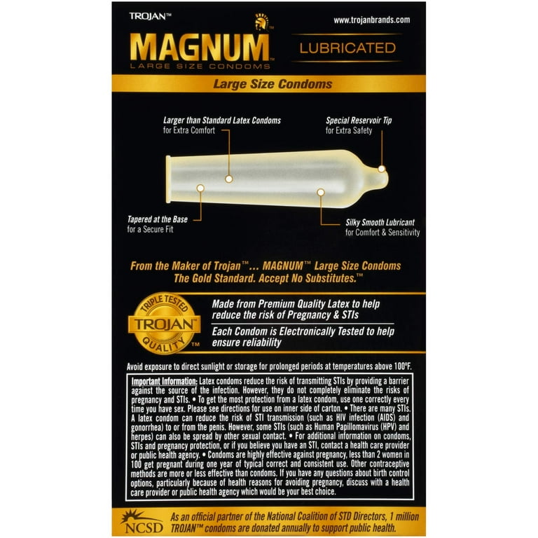 magnum condoms ingredients