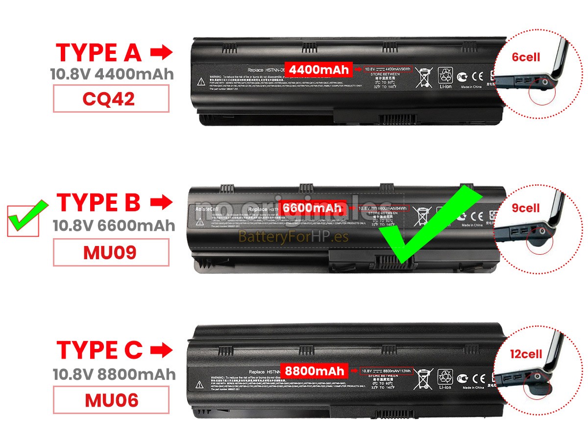 hp g62 notebook pc battery