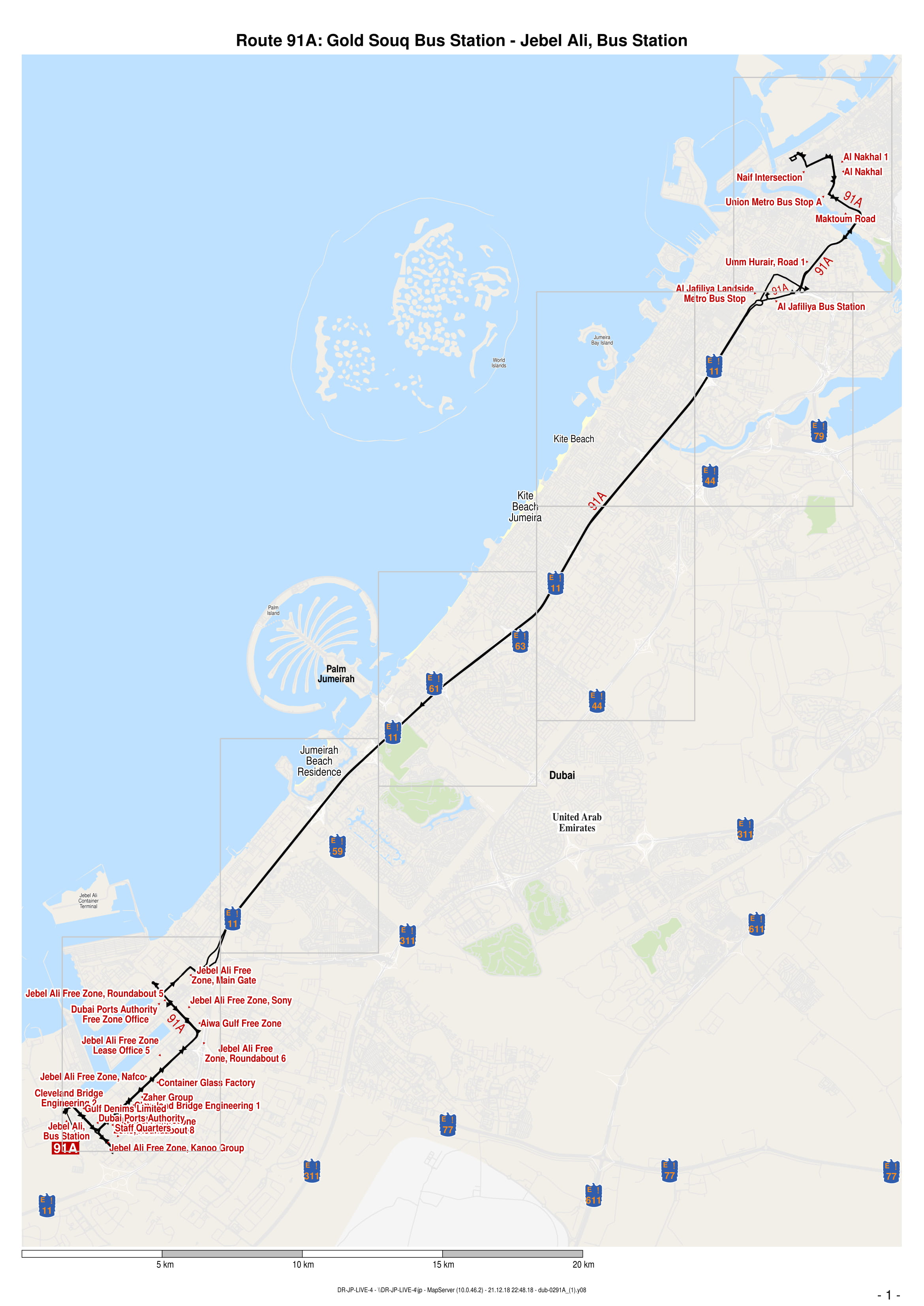 91a bus route