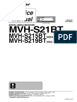 pioneer mvh s215bt wiring diagram