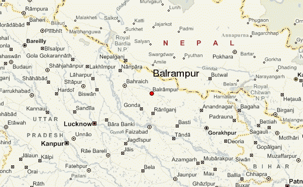 balrampur weather on map