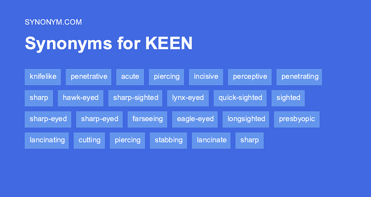 antonyms keen