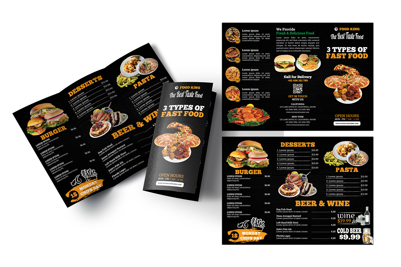 menu design behance