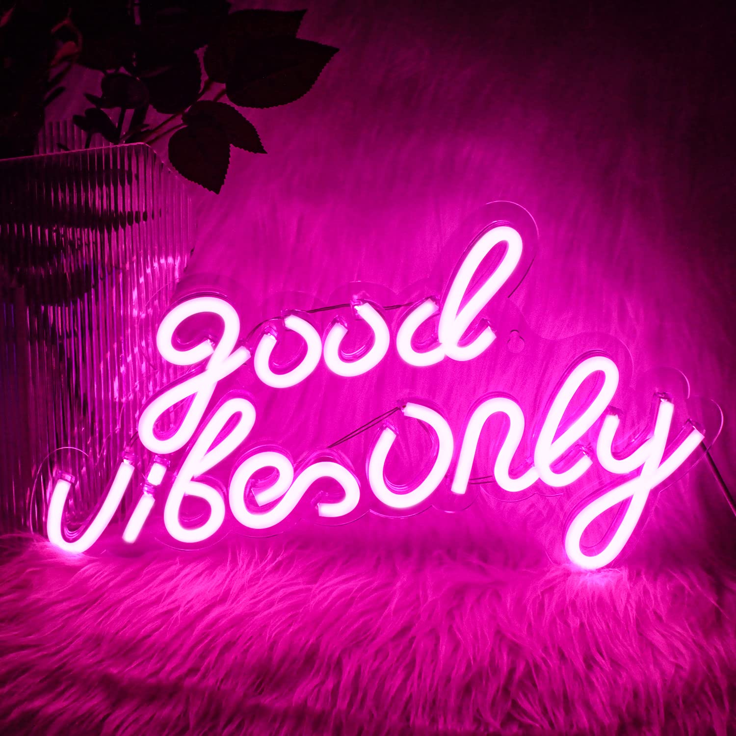 good vibes neon sign