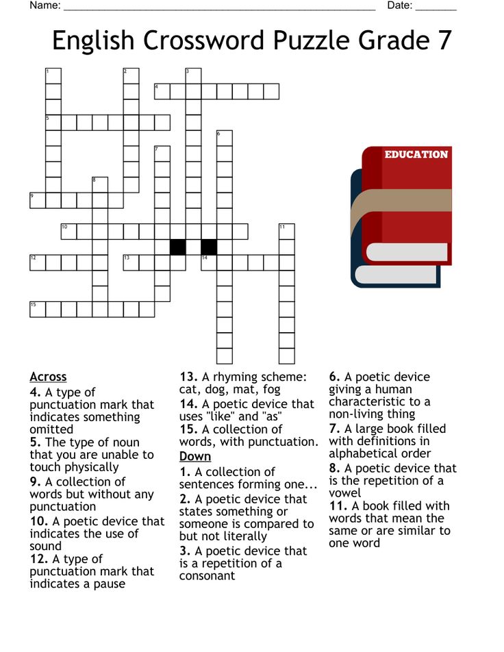 activity 7 crossword puzzle