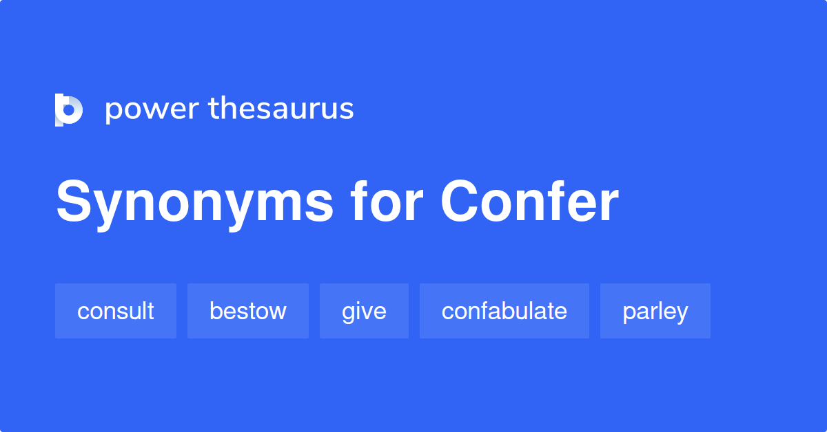 confer thesaurus