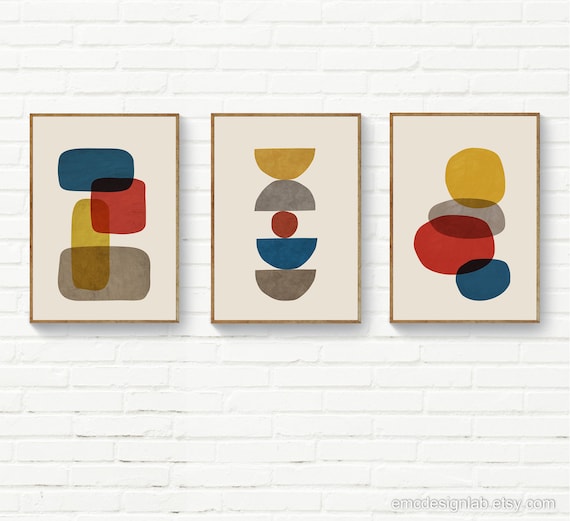 mid century art prints