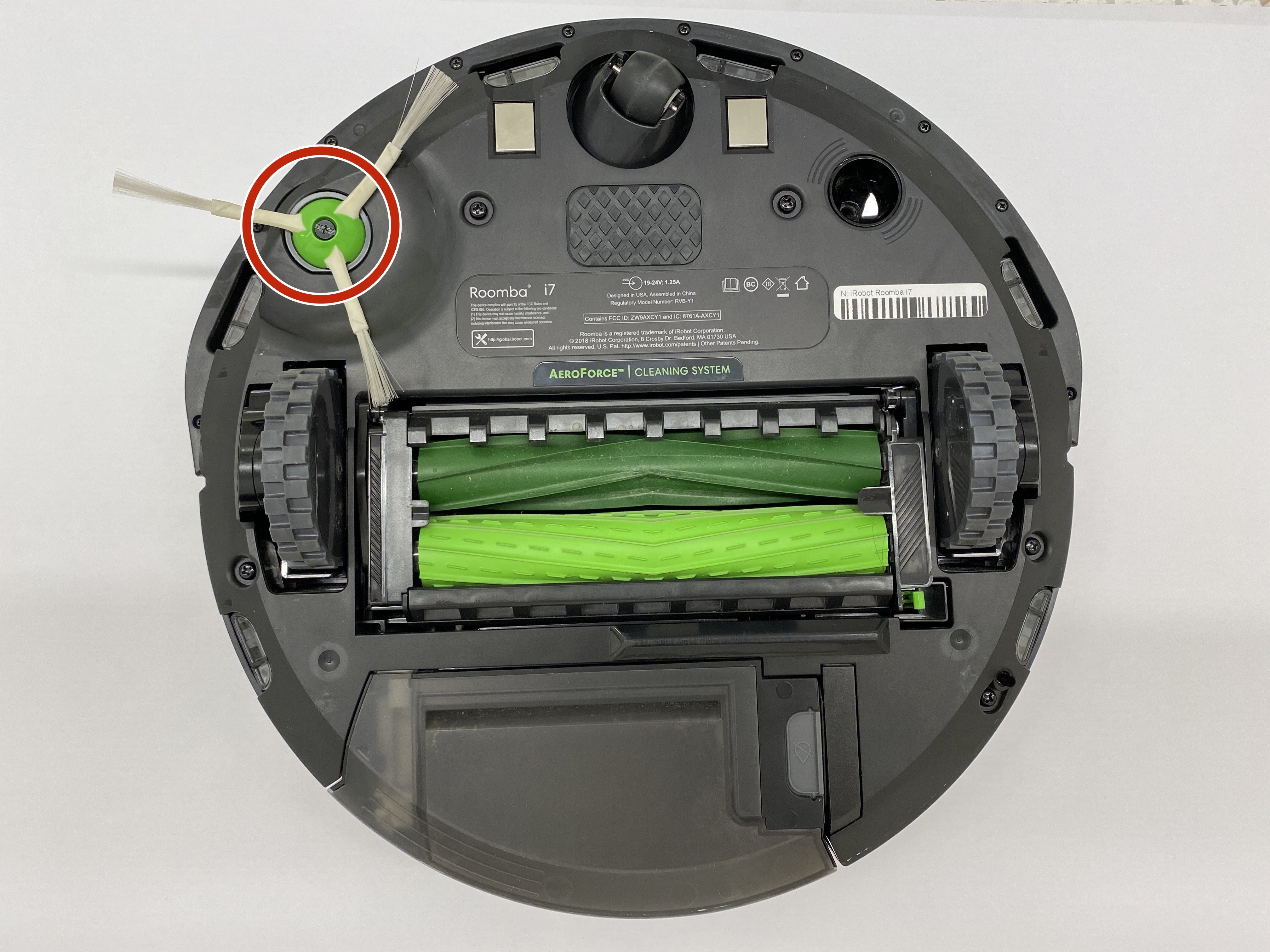 roomba spinning brush not spinning