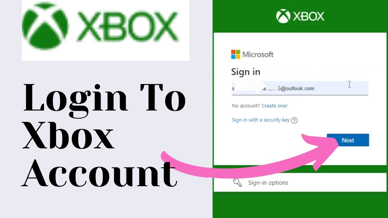 log into xbox account