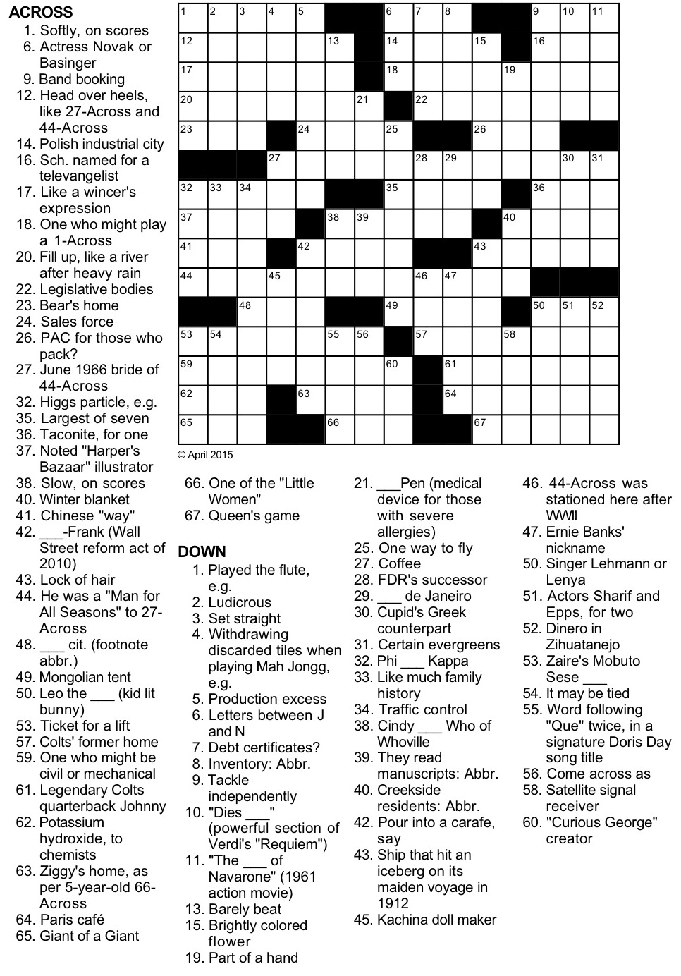 ode creator crossword clue