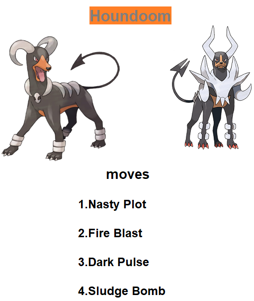 best moveset houndoom