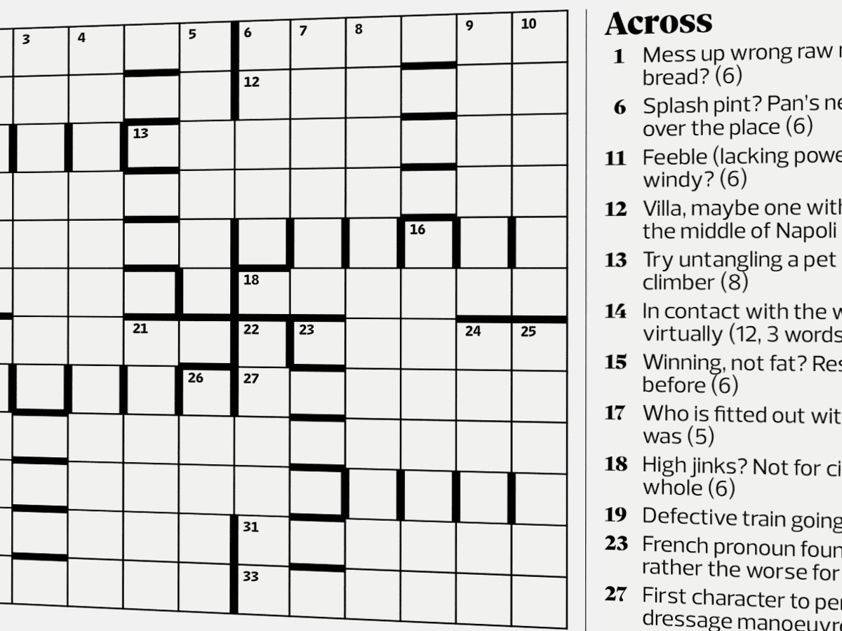 fit out crossword