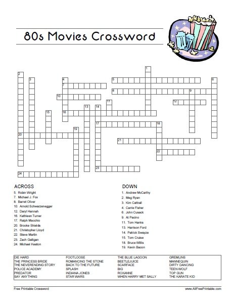 movies crossword clue